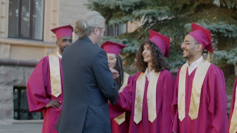 graduation day hugs and celebrations