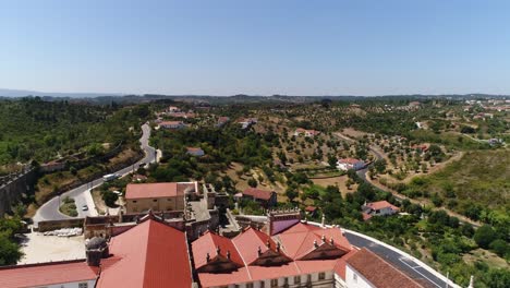 Kloster-Christi-Und-Burg-Von-Tomar-Portugal-Luftaufnahme