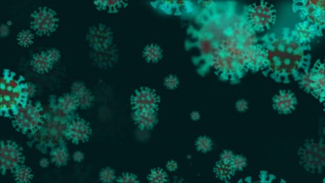 el fondo animado médico del coronavirus (covid-19) en bucle,