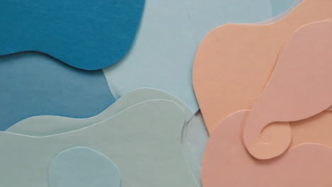 abstract pastel shapes on black background