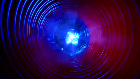 abstract conceptual background with futuristic high tech wormhole tunnel