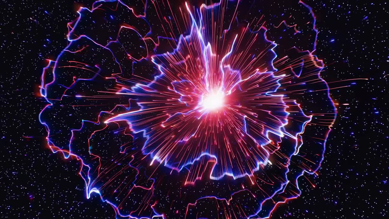 En fascinerende video af en stjerneklar nattehimmel med en zoomeffekt, fanget fra en top-down vinkel.