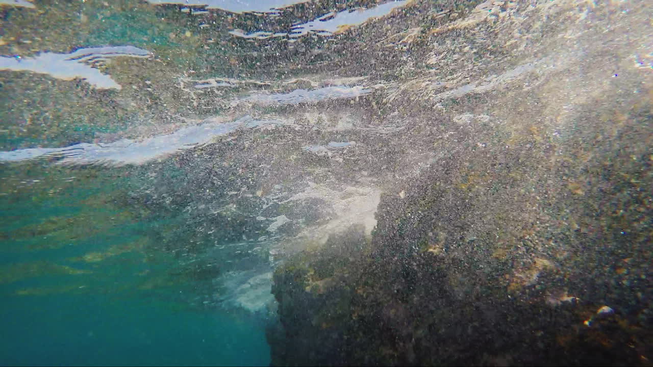 Sea During An Approaching Storm Underwater View