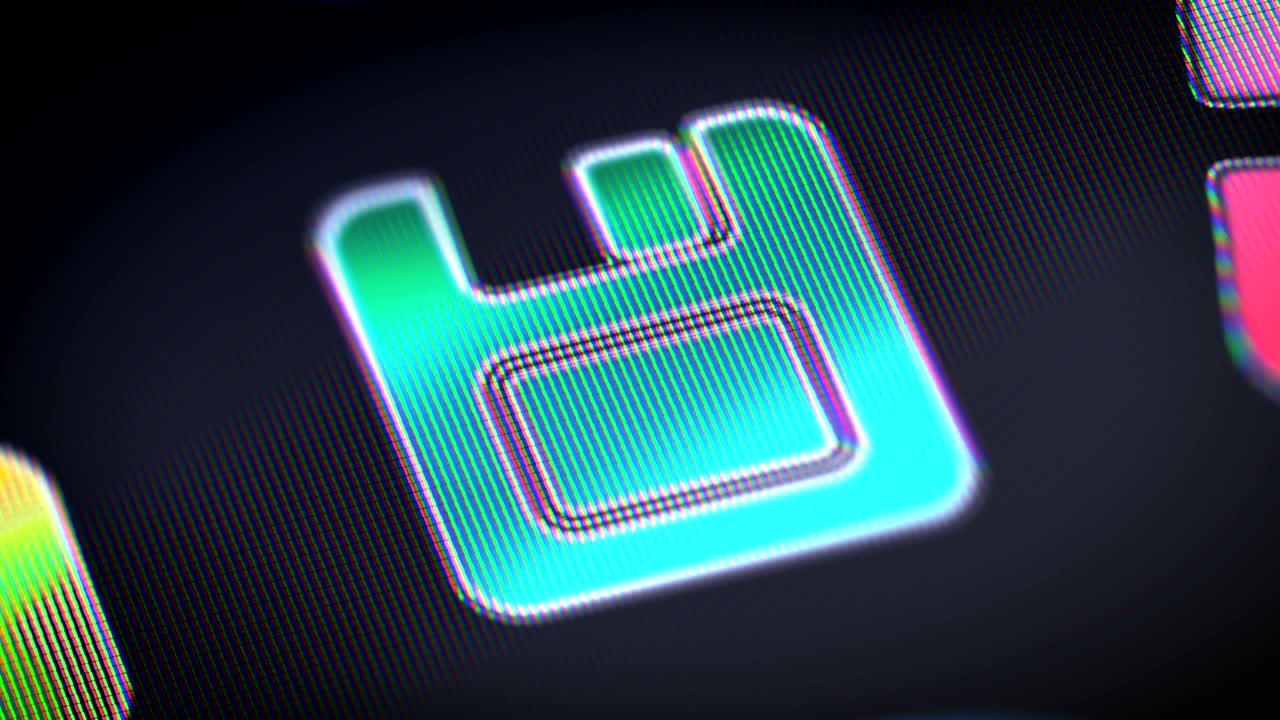 Save icon on the screen. Looping.