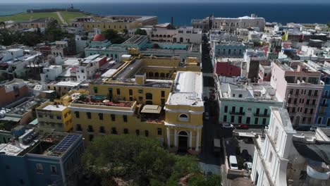 old san juan drone shot puerto rico el convento