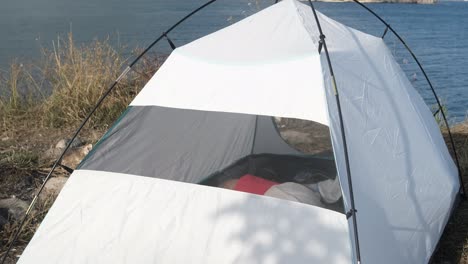 wake up in tent