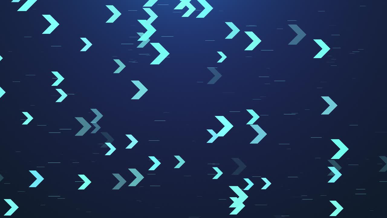 movimiento de varias flechas fondo azul