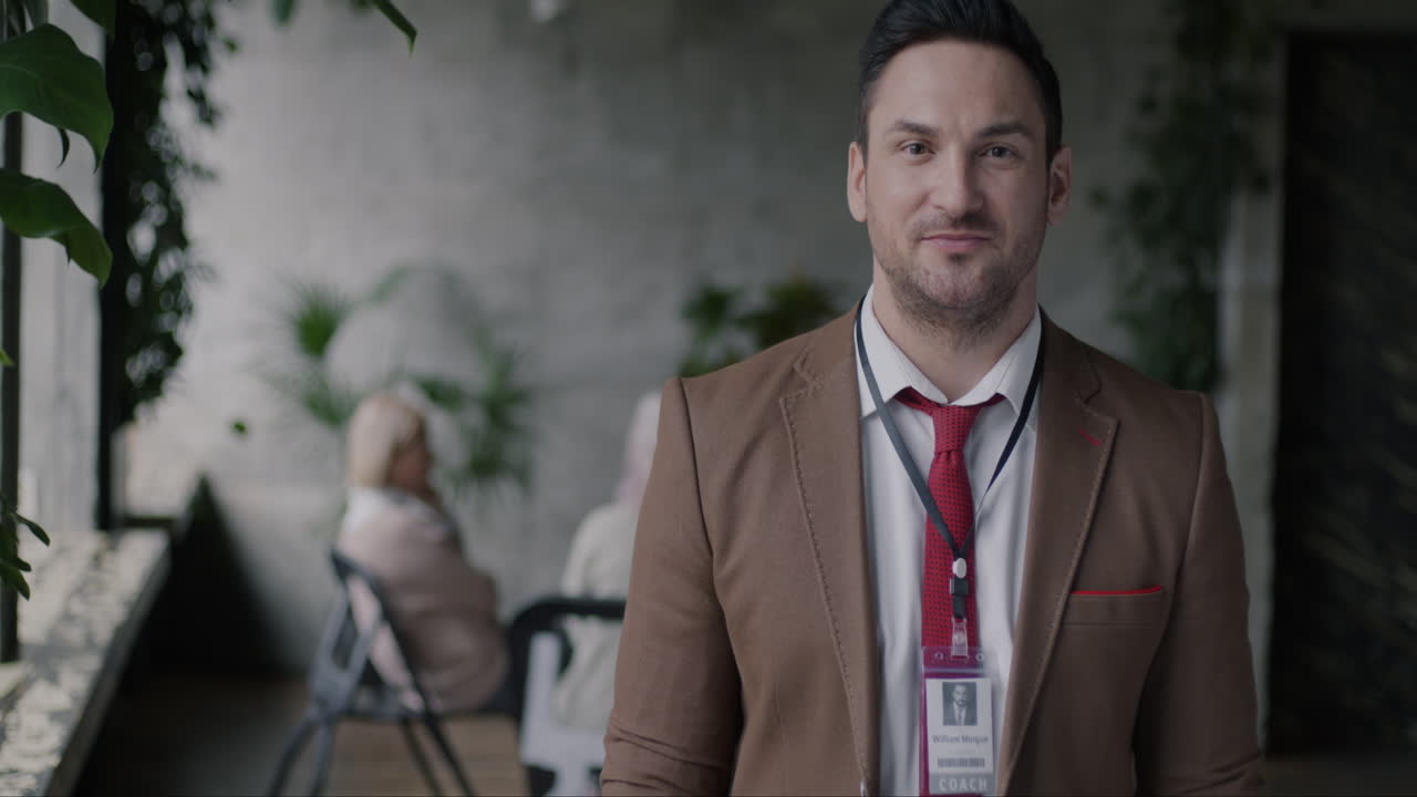 Businessman in a Conference