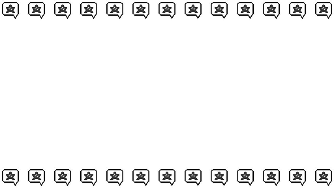 Pixel Art Speech bubble icon Star Frame Animated Overlay 1080p Transparent 30 fps (6).mov