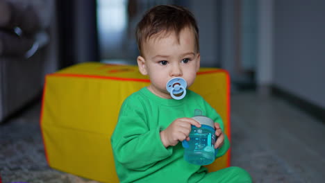 baby drinking water