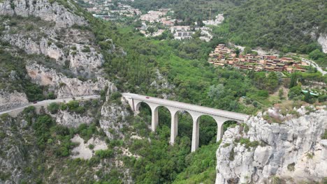 road viaduct eze france drone,aerial