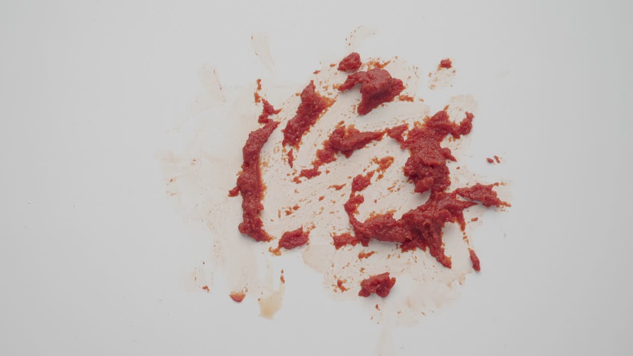 salsa de tomate derramada