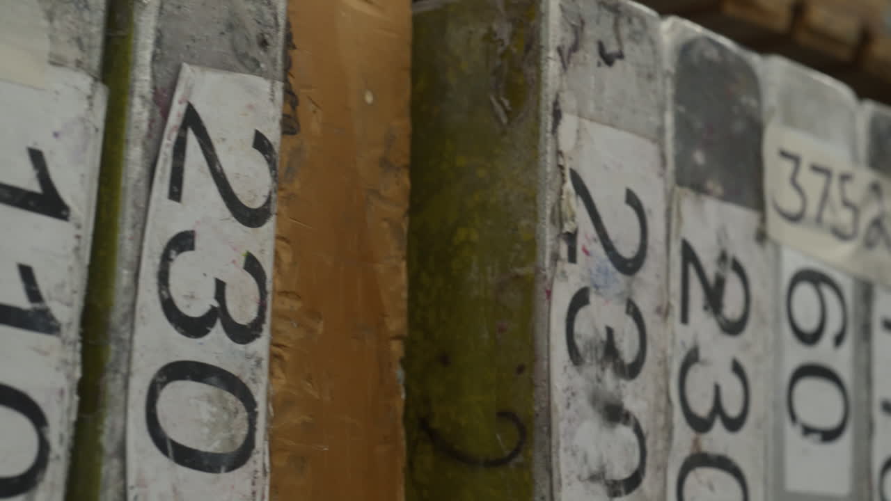 pantallas numeradas para la serigrafía