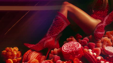 high-heel-shoes-made-with-sweets-and-candies-with-generative-ai