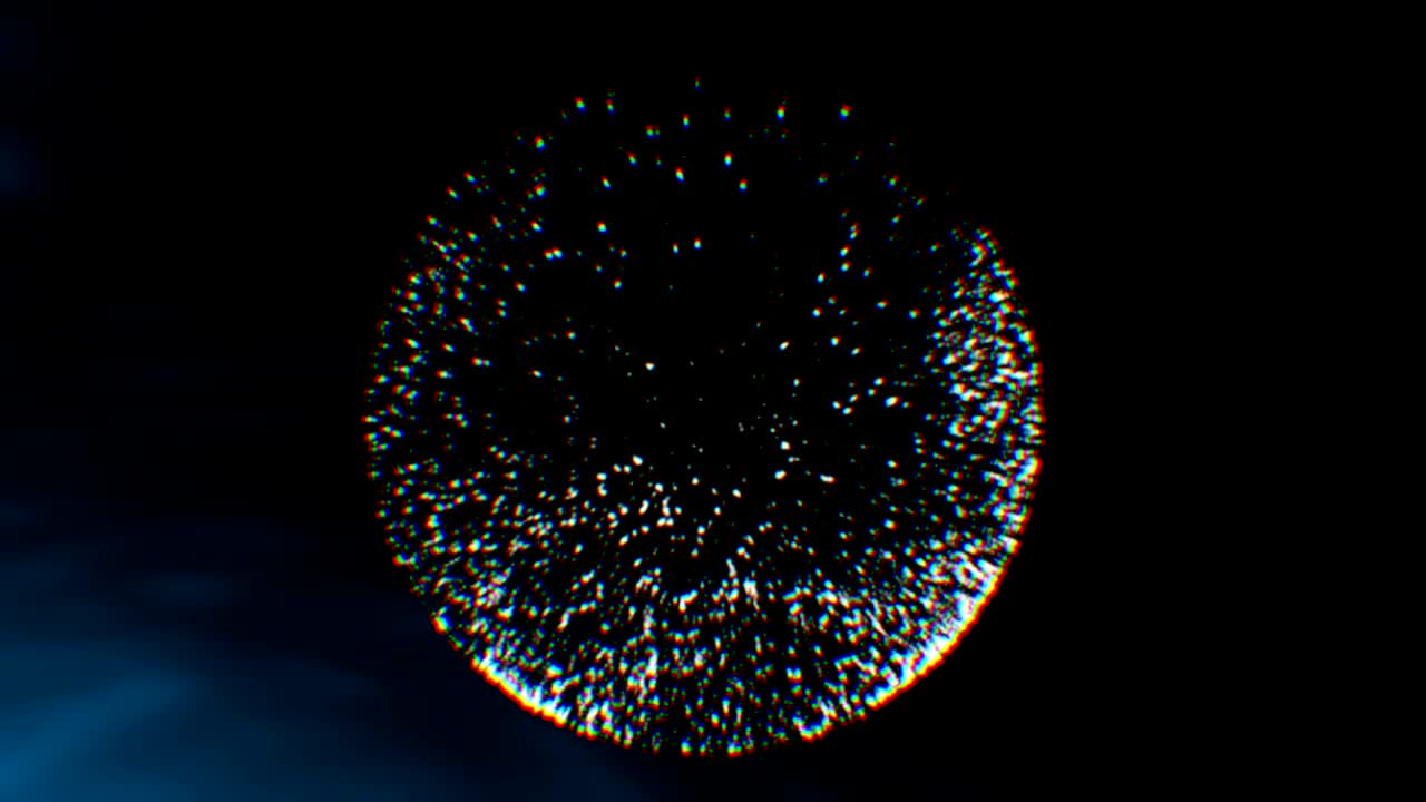 어두운 배경에 플라즈마 반지 4k 모션