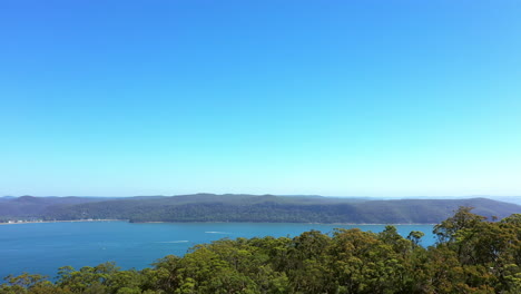 coastal view from a mountaintop