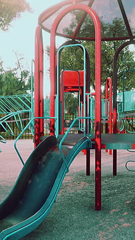 colorful playground with slide