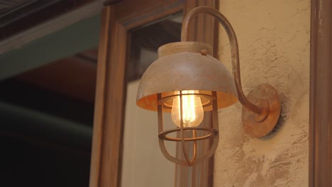 rustic exterior wall lamp
