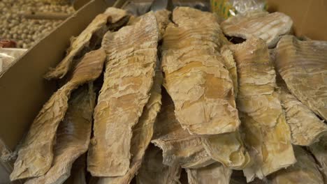 asian dried bamboo sprouts shoots at street food market