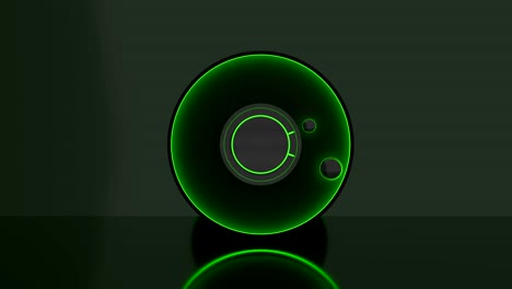 futuristic glowing ring object