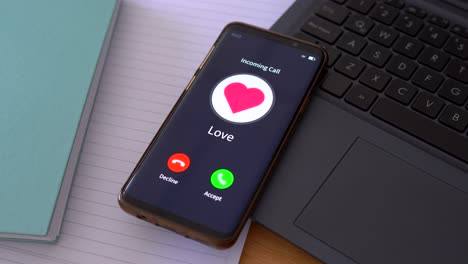 the love is calling you. concept of letting the love into your life.