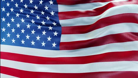 usa flag loop 4k close-up