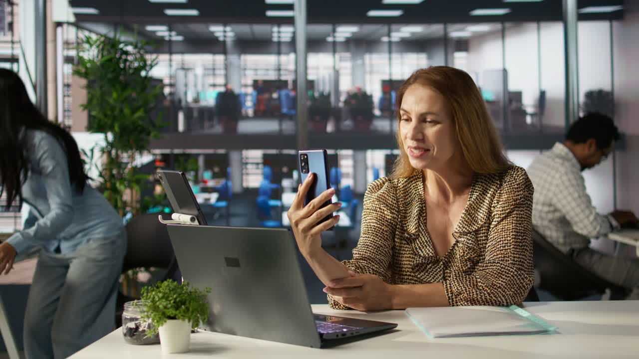 Businesswoman in Office Setting