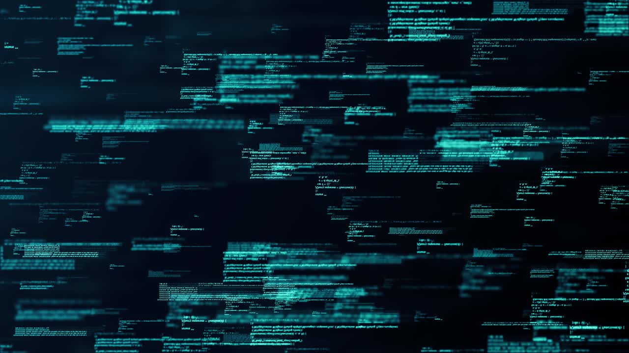 4K loop Programming code abstract technology Animation background.
