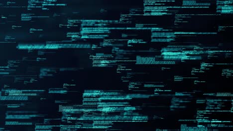 4k loop programming code abstract technology animation background.