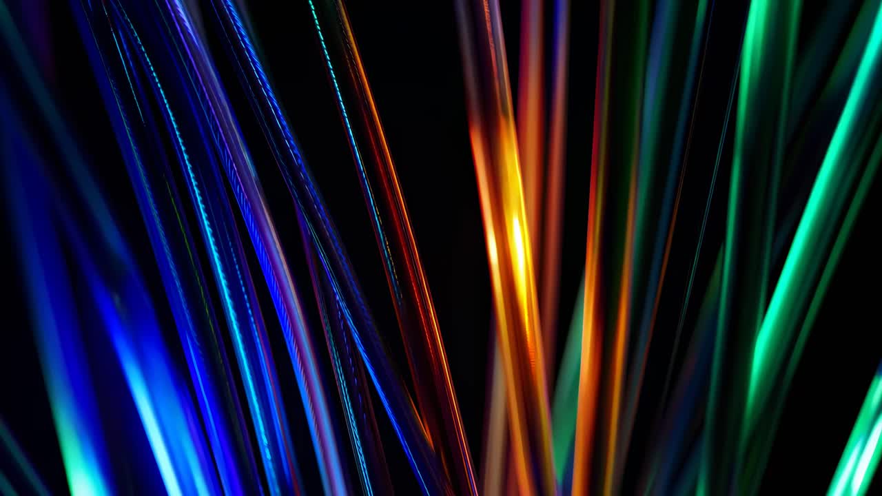 Abstract Colorful Light Beams