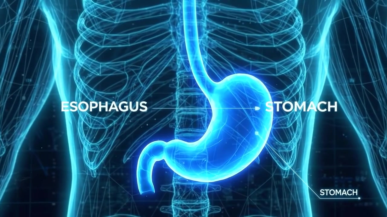 Digital Medical Animation of Human Stomach and Esophagus