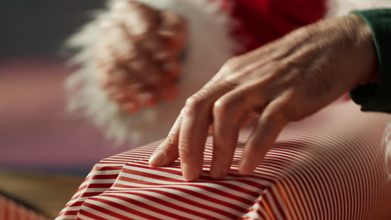 envolviendo regalos de navidad