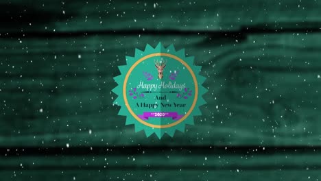 happy holidays and a happy new year written on a label