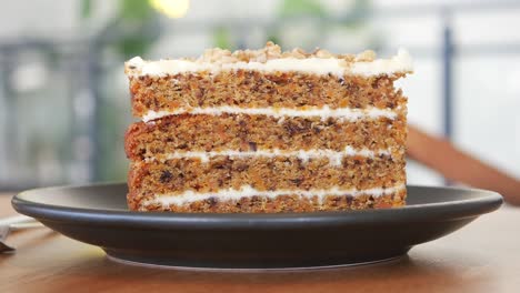 delicious slice of carrot cake