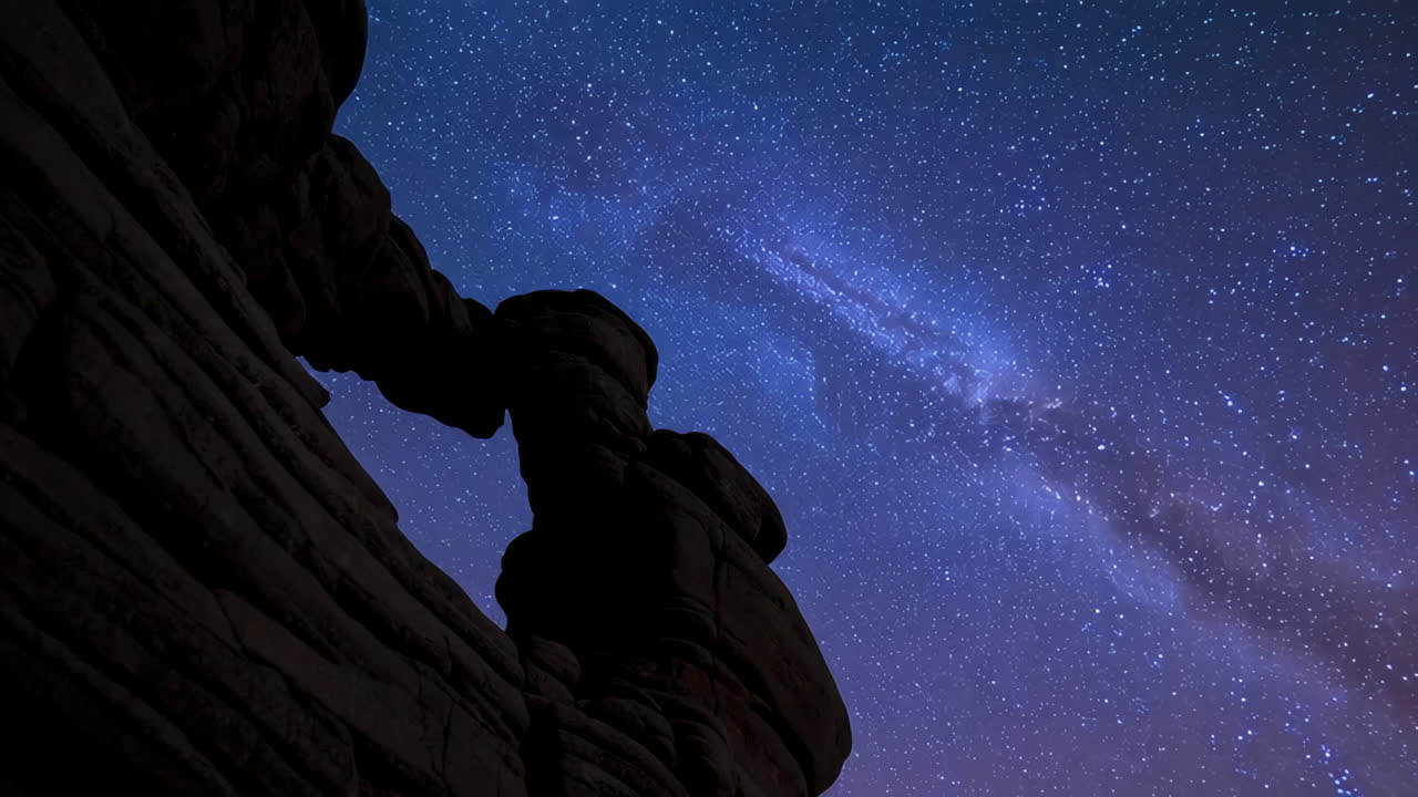 Night Sky Over Rocks