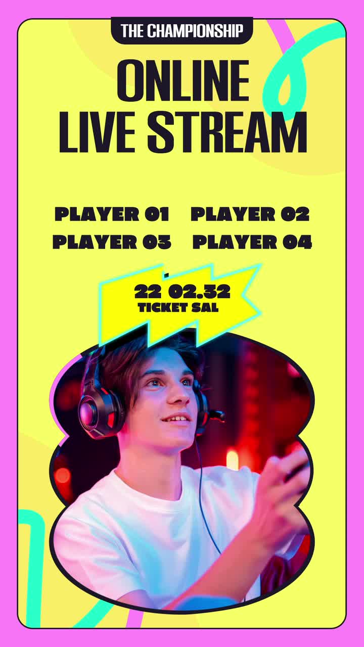 Online live-stream mesterskab med unge gamere