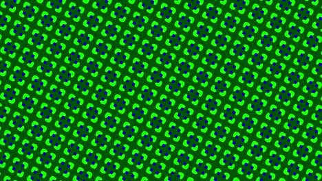 patrón gráfico que cambia de color a medida que gira hacia la izquierda