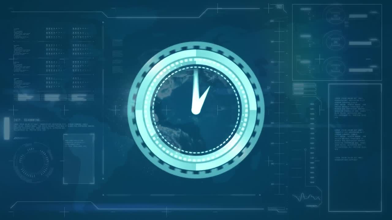 Animation of clock moving over doctor