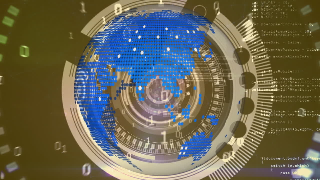 바이너리 코딩과 글로브를 통해 스 ⁇  스캐닝의 애니메이션