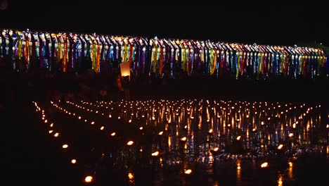colorful lantern festival at night