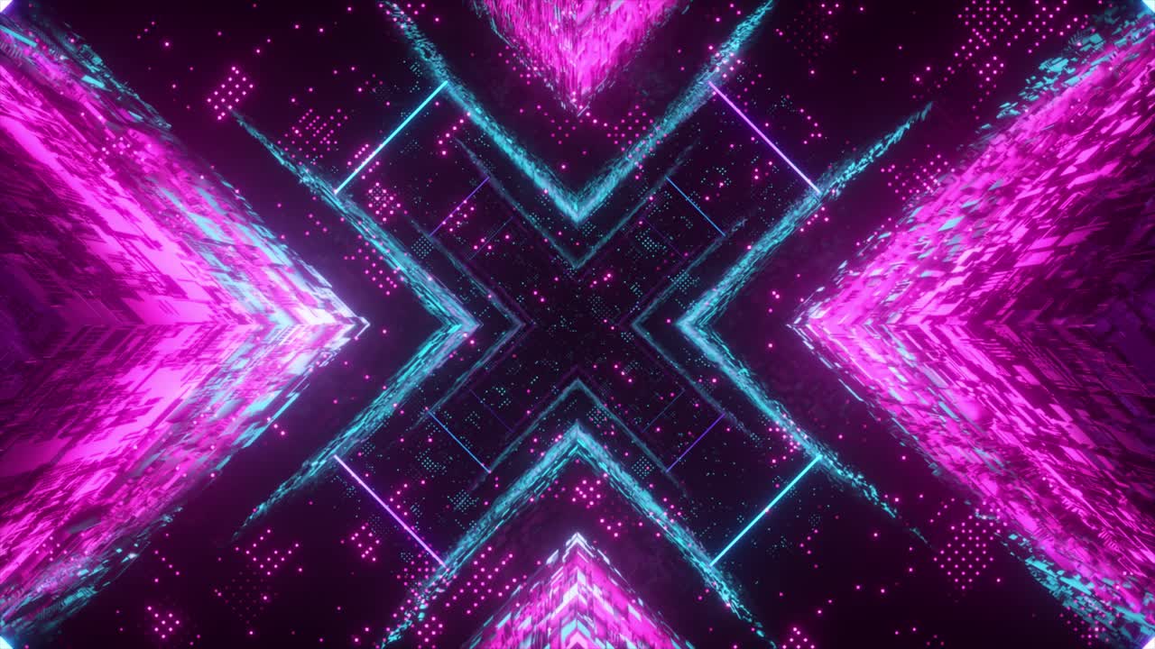 el túnel de neón cyberpunk