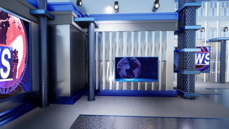 3d virtual tv studio news