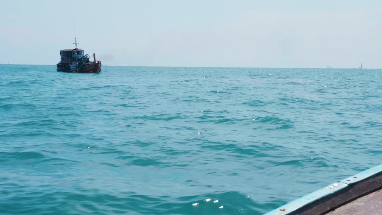 Ocean view with a small boat