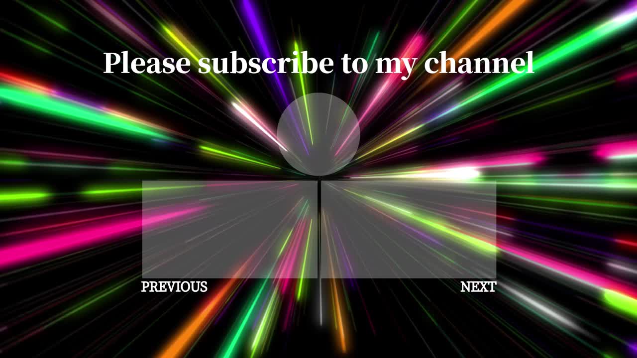 레이 워프 엔드 카드 엔딩 스크린 모션 그래픽