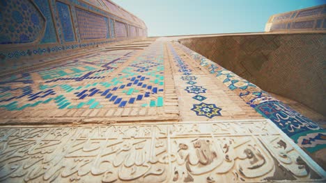 inside of samarkand uzbekistan bibi khanum mosque that built by tamerlane in the early 15th century 15 of 23