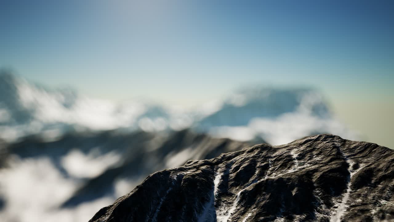 paisaje de invierno en las montañas