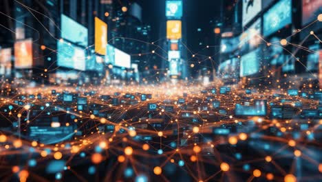 futuristische stadsbeeldvisualisatie