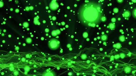 tecnología abstracta para el fondo, color verde loopable