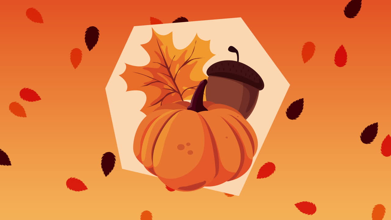 escena de la cosecha de otoño