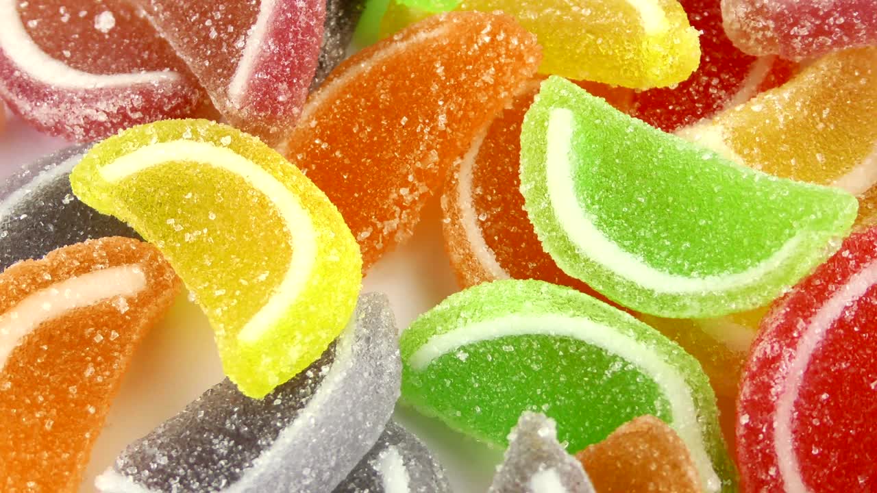 caramelo dulce gelatina y delicioso postre de azúcar